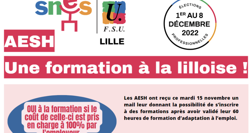 AESH : Une formation à la lilloise !