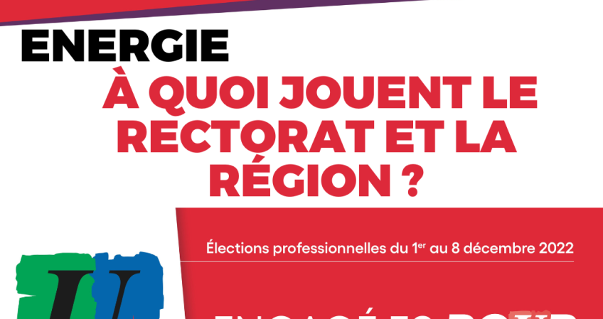 Energie : À quoi jouent le Rectorat et la Région ?