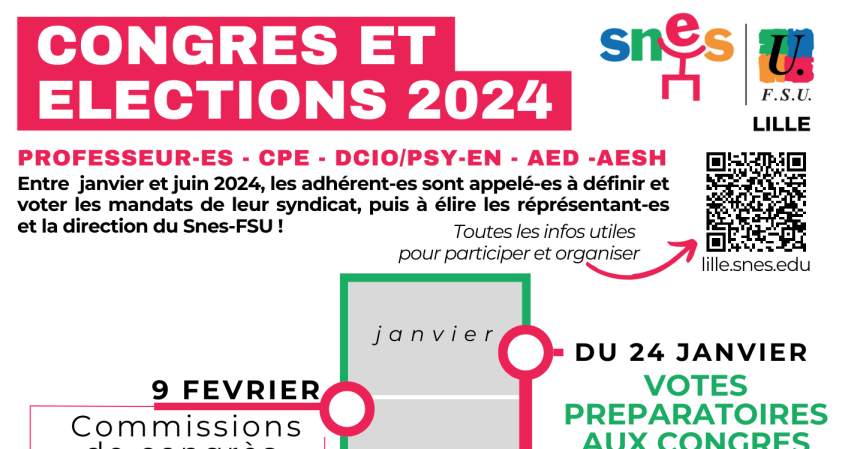 Congrès et élections Snes-FSU 2024