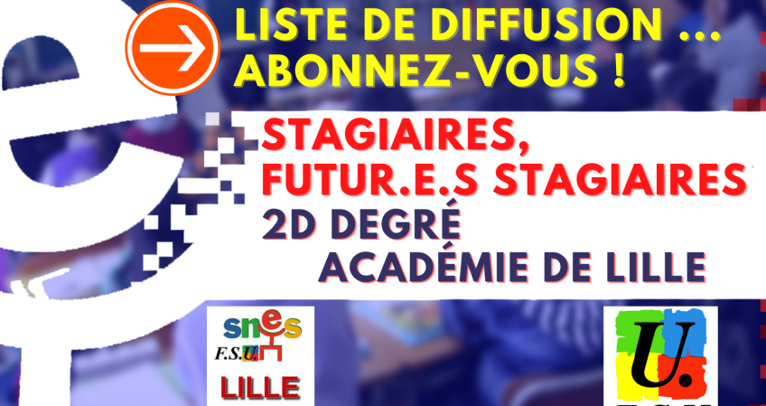 Stagiaires à la rentrée 2022 : Inscrivez vous à la liste de diffusion du (…)