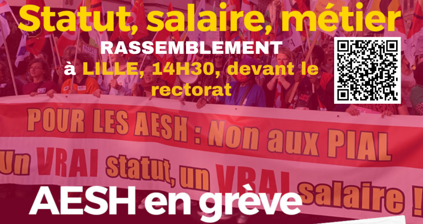 AESH : mobilisé·es face au mépris le 3 octobre