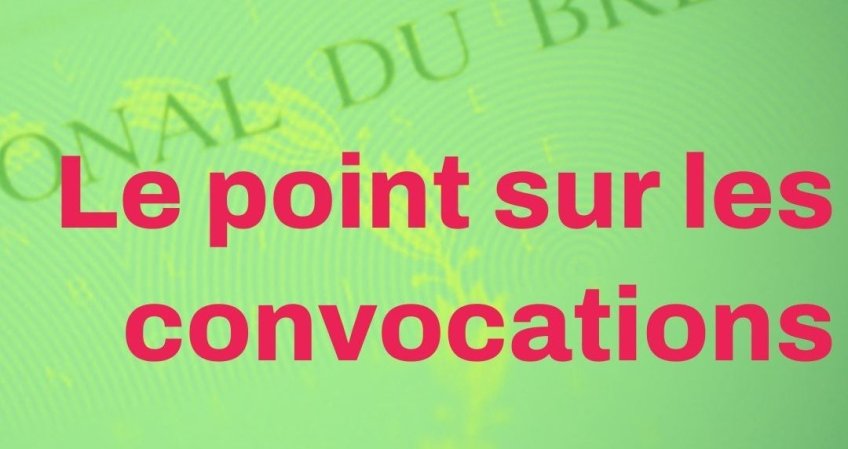 DNB : le point sur les convocations (MAJ le 4 juillet)