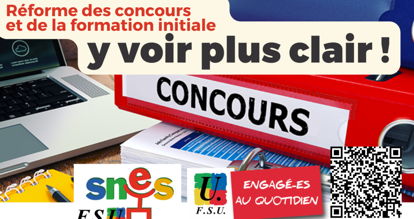 Réforme des concours et de la formation initiale : y voir plus clair !