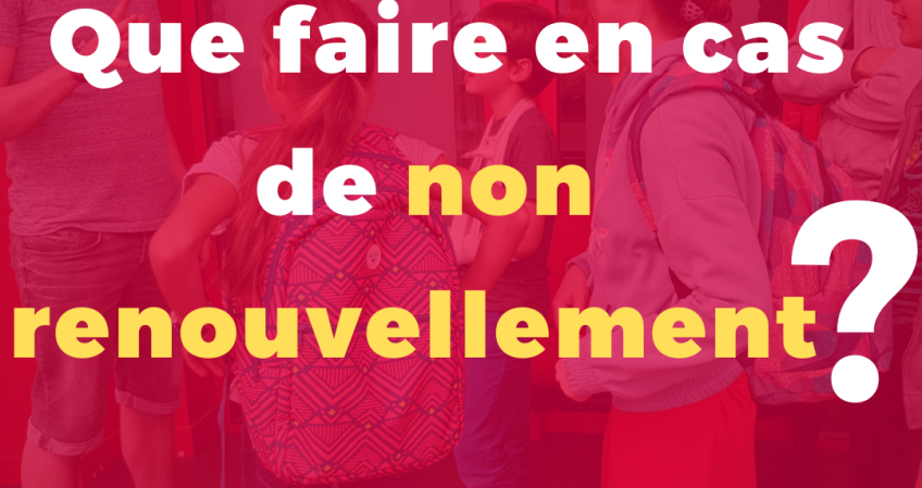 AED : Que faire en cas de non renouvellement ?