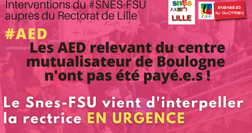 AED : mal payé.e.s ... et même pas payé.e.s ?? [MAJ le 29 septembre]