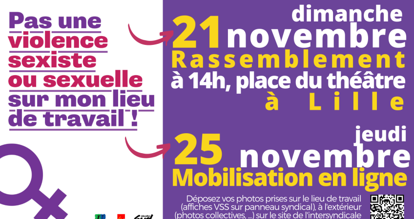 Les 21 et 25 novembre ... Mobilisons-nous contre les violences sexistes et (…)