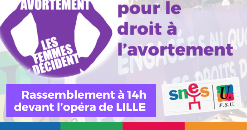 Défendre le droit à l'avortement : rassemblement à Lille le 28/09 à 14H