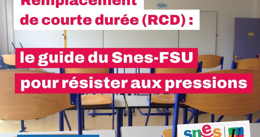 Plan annuel de Remplacement de courte durée (RCD) : les analyses et conseils (…)