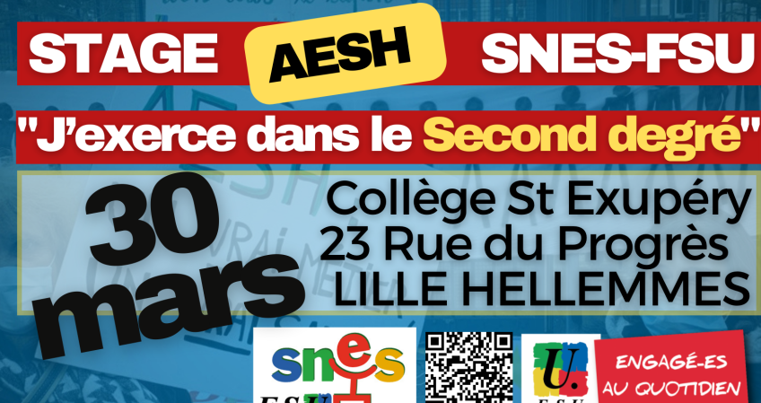 Stage AESH du 30 mars