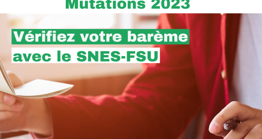 Muts intra : du 9 au 23 mai, je vérifie mon barème avec le SNES FSU !