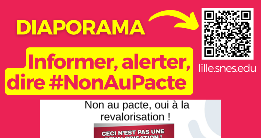 Diaporama Snes-FSU -> Non au pacte, oui à la revalorisation !